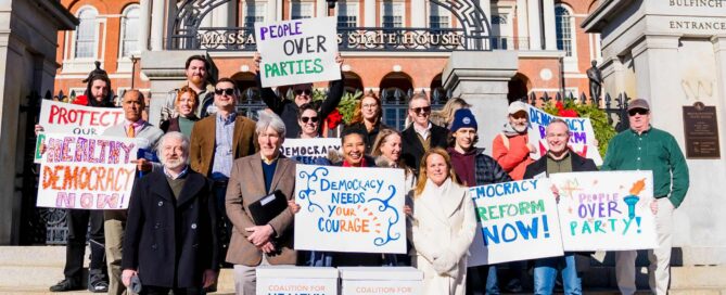 CHD Activists Rally at State House Steps with Boxes